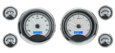 Dakota Digital Universal 6 Round Bezel Analog Gauge Instrument System VHX-1024 picture