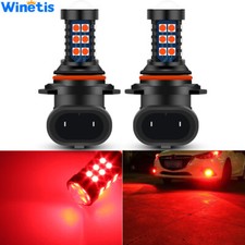 2X H10 9145 Pure Red LED Bulbs SMD 3030 Fog Driving Light Super Bright picture