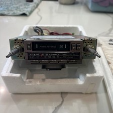 Vintage K Mart Deluxe AM/FM Car Stereo Cassette Auto Reverse Open Box picture