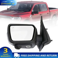 For 2021-2024 Ford F150 F-150 Left Driver Side Turn Signal Door Mirror w/ Camera picture