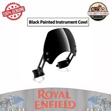 Royal Enfield genuine black painted instrument cowl bear 650 1990530 picture