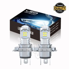6 Volt LED Headlight Headlamp Light Lamp Bulbs 50W Pair H4 6V 6000K White 2X picture