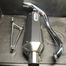 MMG Exhaust System Muffler for GY6 150cc   (CARBON FIBER  Finish Incomplete Set picture
