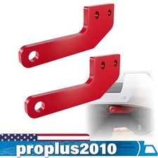 2PCS Rear Car Tow Hooks Recovery Points Red For Toyota Tacoma 2024 2025 2026 picture