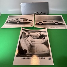 3 1988 LOTUS ESPRIT TURBO Dealer photos & 1978 ECLAT-ELITE BROCHURE AS IS picture