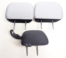 18 19 20 21 22 23 Subaru Crosstrek Headrest 2nd Row Rear Gray Black Cloth Set picture