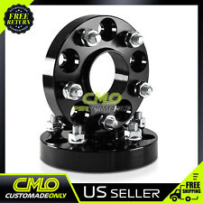 2) 25mm Black Hubcentric Wheel Spacers 5x100 For BRZ impreza legacy Forester 86 picture