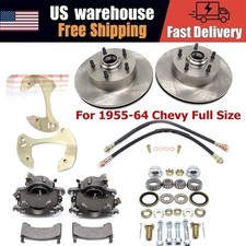 For 1955-64 Chevy Full Size Impala Bel Air Car Deluxe Disc Brake Kit, 5 x 4-3/4