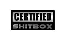 1PC SHITBOX Certified Custom Car Badge Emblem Engraved Acrylic Fender Tool box picture