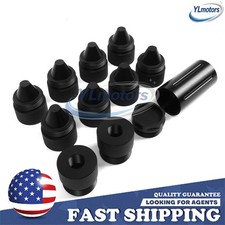 For any 1.375''X24 Cone shaped parts Stainless Steel Sealed End Cap Black picture