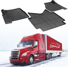 Heavy Duty Truck Floor Mats for Freightliner Cascadia 116 126 2018-2027 3PCS TPE picture