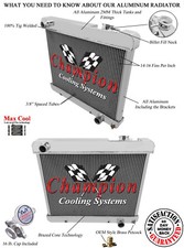 1965 1966 Oldsmobile Cutlass 3 Row Champion Racing Radiator, V8 CC284 picture