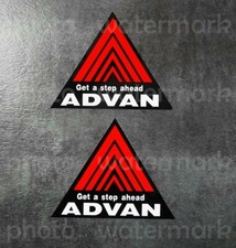 2x Advan Racing Decal Sticker Fender Size GTR R34 JDM DRIFT RALLY Pick ur Size picture