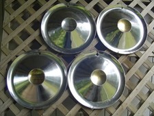 4 VINTAGE 1954 55 STUDEBAKER COMMANDER STARLINER STARLIGHT HUBCAPS WHEEL COVER picture