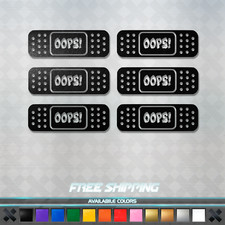 Oops Band Aid Decal Sticker Pack Scratch Cover JDM Funny Car Window Truck Vinyl picture
