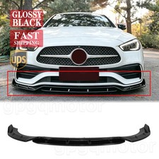 For Benz W206 C-Class C300 C43 AMG-Line 2022-2026 Glossy Black Front Bumper Lip picture