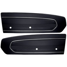 TMI Door Panel Standard Black Pair 1967 Mustang picture