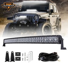 AUXBEAM 42inch 240W Combo Curved LED Light Bar 5D Lens for Chevrolet GMC Truck picture