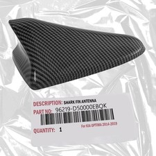 For 2012-2017 Hyundai Veloster Shark Fin Roof Antenna Cover Carbon Fiber Black picture