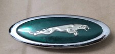 1997-2002 JAGUAR XK8 PASSENGER SIDE FENDER EMBLEM GREEN LOGO BADGE HJA5771AA  picture