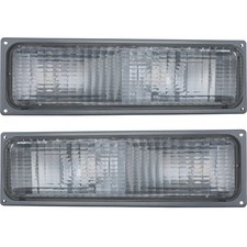 Turn Signal Light For 88-93 Chevrolet C1500 K1500 Plastic Lens LH & RH Set of 2 picture