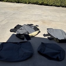 2016-23 Toyota Tacoma Double Cab Rear Seat Cover Replacements OEM Gray picture