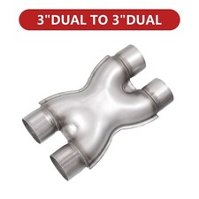 Exhaust X Pipe 3.0 Inch Inlet,Stainless Steel Universal Exhaust X Pipe 3.0 picture