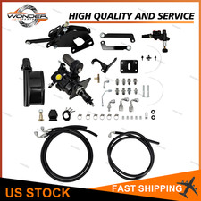 Black Hydro Brake Booster Master Cylinder FOR Dodge A B E Hoses picture