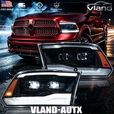 VLAND For 2009-2018 Dodge Ram Full LED Sequential Headlights Projector W/Startup picture