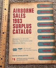 Airborne Sales 1983 Surplus Catalog Aviation Airplane Parts picture