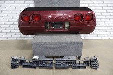 1991-1996 C4 Corvette Base Model OEM Rear Bumper W/Lights Finish Panel Ruby Red picture