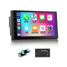 Haudio 7 Inch Double Din Car Stereo with Wireless Apple CarPlay & Android Aut... picture