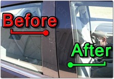 Black Pillar Post Covers for Saab 9-7X 05-09 6pc Set Door Trim Piano Window picture