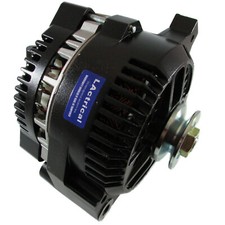 HIGH OUTPUT 250 AMP BLACK ALTERNATOR For FORD LINCOLN HOT ROD CUSTOM ONE WIRE 1G picture