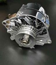 Chrome SB Ford 1G Style 110 AMP 1 Wire Alternator Mustang 289 302 351 V8 10SI picture
