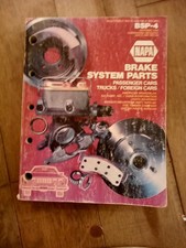 Vintage 1980 NAPA Brake System Parts Catalog Passenger Cars Trucks BSP-4 Retro picture