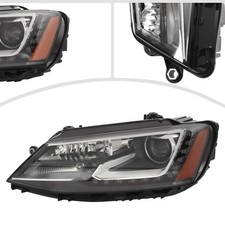 Headlight For 2015-2018 VW Jetta Xenon/HID Headlamp w/LED DRL Left Driver Side picture