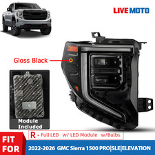 For 2022-2026 GMC Sierra 1500 Elevation Pro SLE LED Headlight Right 85543194 picture