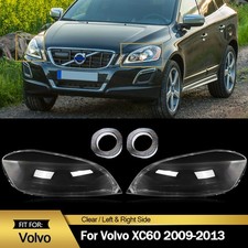 For 2009-2013 Volvo XC60 Left & Right Side Headlamp Headlight Clear Cover Lens picture