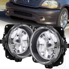 Fits 2000-2004 Ford F-150 F150 Harley Edition Pair Clear Glass 4