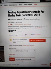 Feuling harley twin cam adjustable pushrods 199-2017 picture