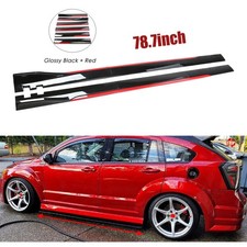 Glossy Black Style Side Skirt Extension Spoiler Splitter For Dodge Caliber SRT4 picture
