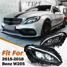 For Benz C Class W205 2015-2018 Headlights LED Lamps DRL Dynamic Turn Signals picture