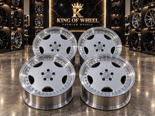 18” Mercedes Monoblock Style Wheels 18x8.5 5x112 Chrome Lip Rivets Classic style picture