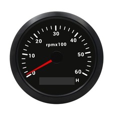 85mm Waterproof Tachometer Gauge 0-6000RPM RPM Meter for Boat Car Truck US picture