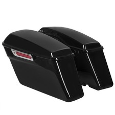 Black Hard Saddlebags For Harley Touring Road King Street Glide 1993 1994-2013 picture