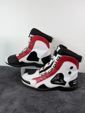 JG-WOLVES Motorcycle Boots Men’s EU 45 US 11-11.5 Red White Black Riding picture
