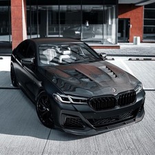 F90 M5 & G30 5 Series Upgrade M5 GTR Style Black Carbon Fiber Front Hood Engine  picture