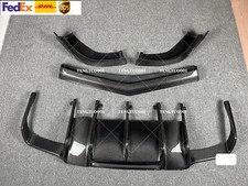 For Mercedes Benz W218 CLS63 11-14 Carbon Fiber Front Bumper Lip + Rear Diffuser picture