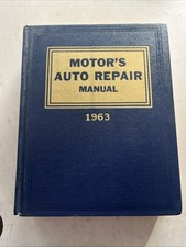 Vintage 1963 Motor's Auto Repair Manual 26th Edition Hardcover Printed in USA picture